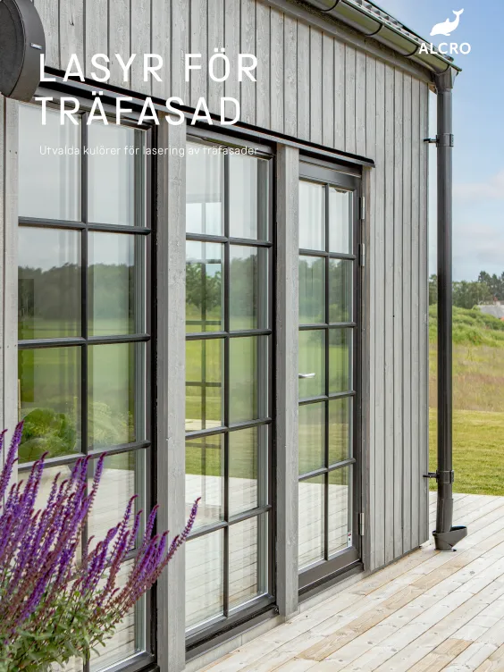 Lasyr träfasad