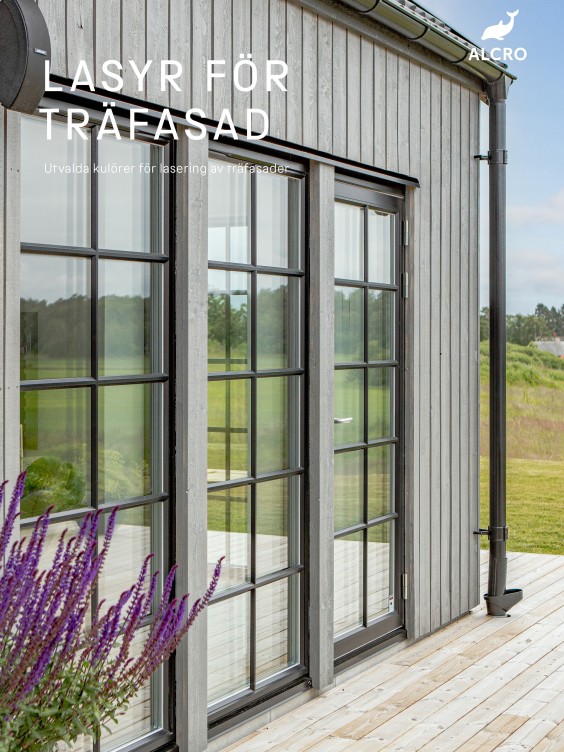 Lasyr träfasad