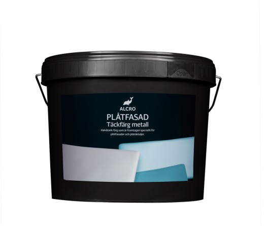 Plåtfasad Täckfärg