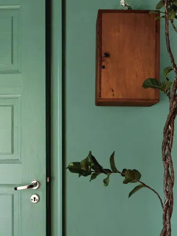 Bli inspirerad att måla ditt hem i en grön kulör