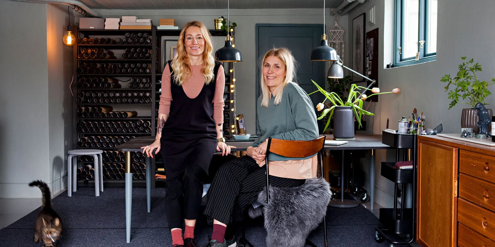 Malin Mighetto och Anna Sylvan på Mrs. Mighetto.