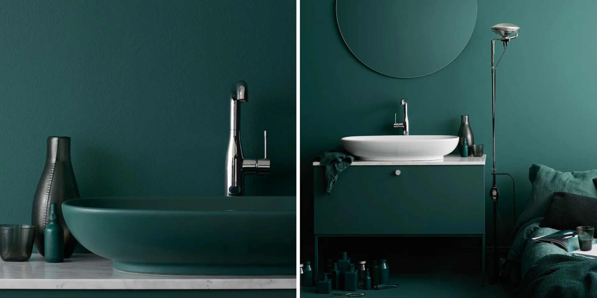 Monokromt i badrummet