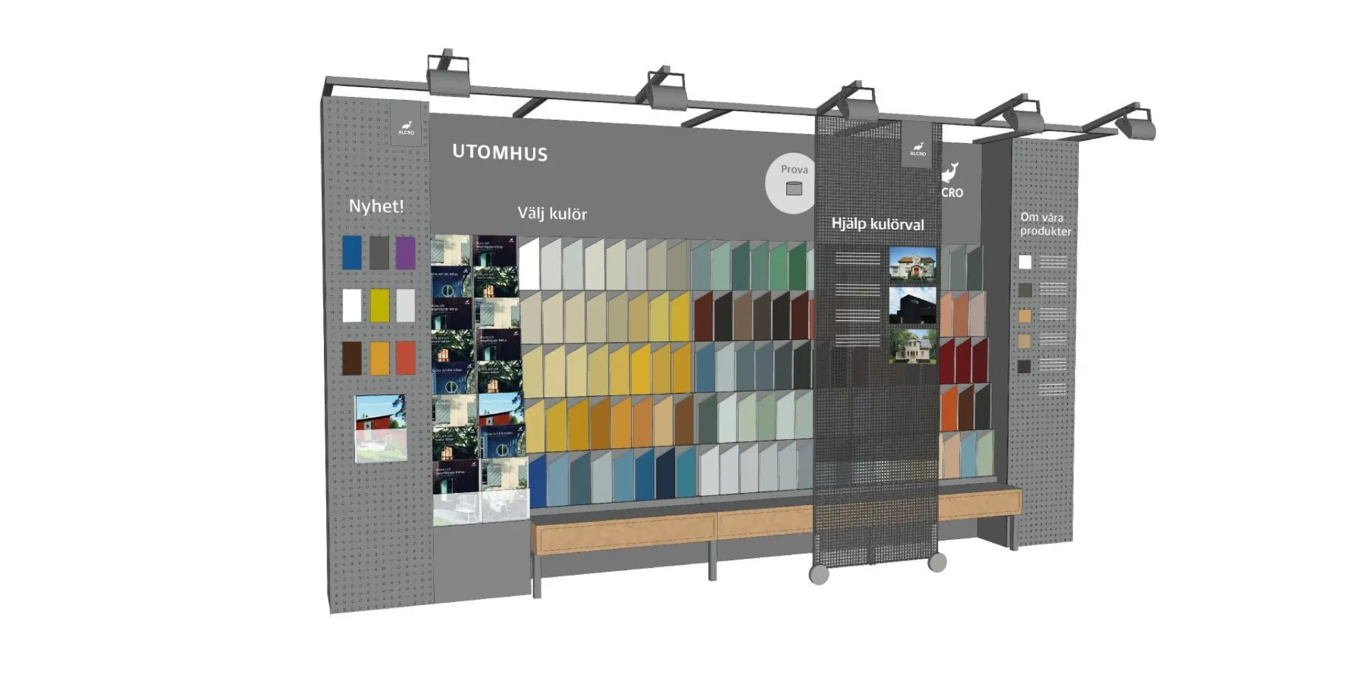 Alcro Kulörval utomhus