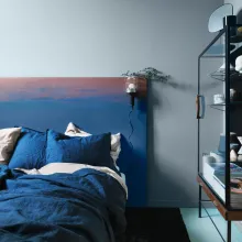 Svalkande blått i sovrummet