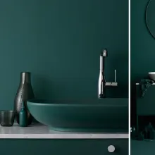 Monokromt i badrummet