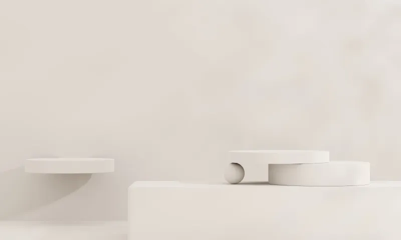 White wall and white elements